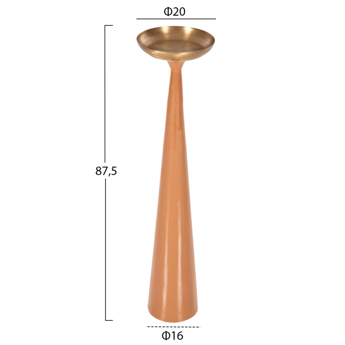 ΕΠΙΔΑΠΕΔΙΟ ΚΗΡΟΠΗΓΙΟ GUNTUR LH10.4383 ΜΕΤΑΛΛΟ ΣΕ ΣΟΜΟΝ-ΧΡΥΣΟ Φ20x87,5Υεκ. - Image 2
