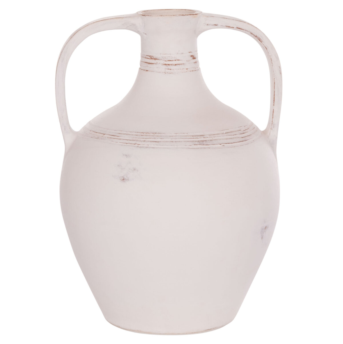 ΔΙΑΚΟΣΜΗΤΙΚΟΣ ΑΜΦΟΡΕΑΣ FEAX LH10.4676.02S ΛΕΥΚΗ ΤΕΡΑΚΟΤΑ--35x35x48Υεκ. - Image 1