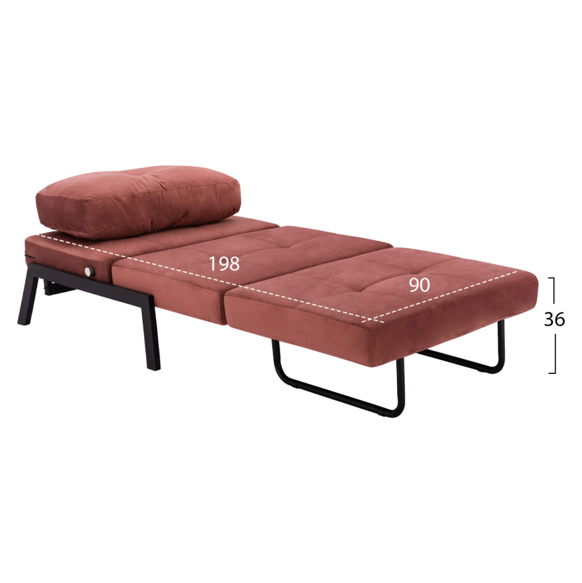 ΠΟΛΥΘΡΟΝΑ ΚΡΕΒΑΤΙ, ΒΕΛΟΥΔΟ ΣΑΠΙΟ ΜΗΛΟ LH10.3078.12 95x92x66Υ εκ. - Image 3