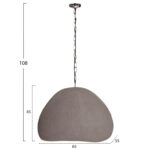 ΦΩΤΙΣΤΙΚΟ ΟΡΟΦΗΣ ΚΡΕΜΑΣΤΟ JAYLEN LH10.4703.03L FIBER CEMENT ΓΚΡΙ 65x55x45Υεκ. - Image 2