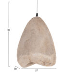 ΦΩΤΙΣΤΙΚΟ ΟΡΟΦΗΣ ΜΕ ΟΨΗ ΠΕΤΡΑΣ STONER (S) LH10.4417 ΣΚΟΥΡΟ ΜΠΕΖ 37x30x45Υεκ. - Image 2