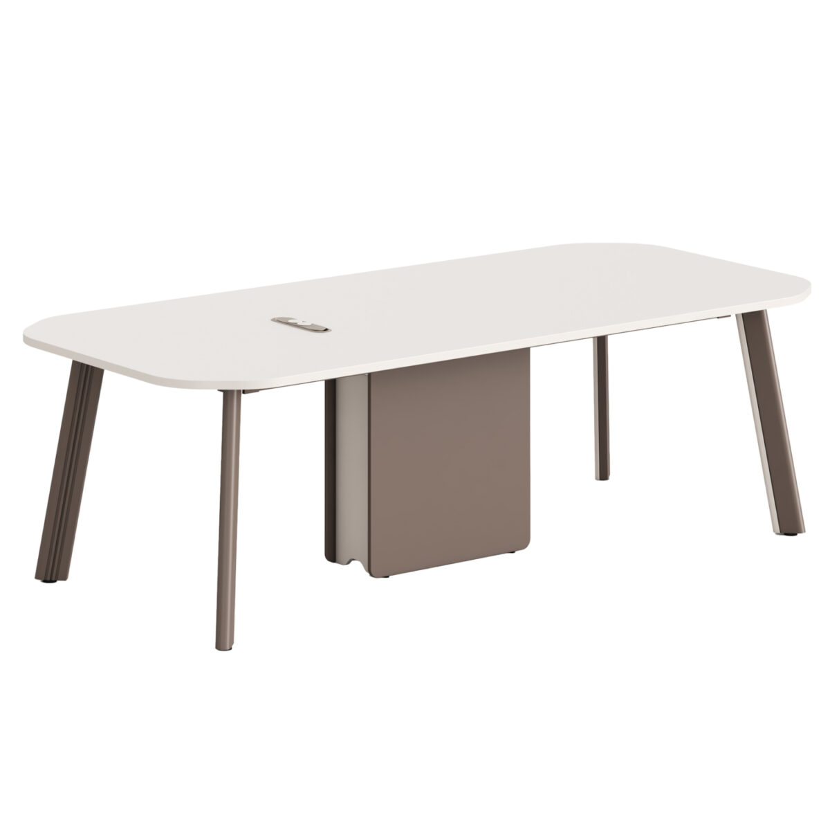 grafeio-synergasias-fb918278-melamini-kr ΓΡΑΦΕΙΟ ΣΥΝΕΡΓΑΣΙΑΣ NEWLINE LH10.18278 ΜΕΛΑΜΙΝΗ ΕΚΡΟΥ-ΠΟΔΙΑ ΑΛΟΥΜΙΝΙΟΥ 240x110x75Υεκ - Image 1