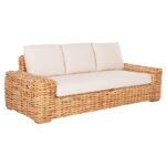 ΚΑΝΑΠΕΣ ΤΡΙΘΕΣΙΟΣ ΕΞ.ΧΩΡΟΥ TROPEL LH10.9808 ΞΥΛΟ MANGO-RATTAN ΦΥΣΙΚΟ-ΛΕΥΚΑ ΜΑΞΙΛΑΡΙΑ 216x88x85Υεκ