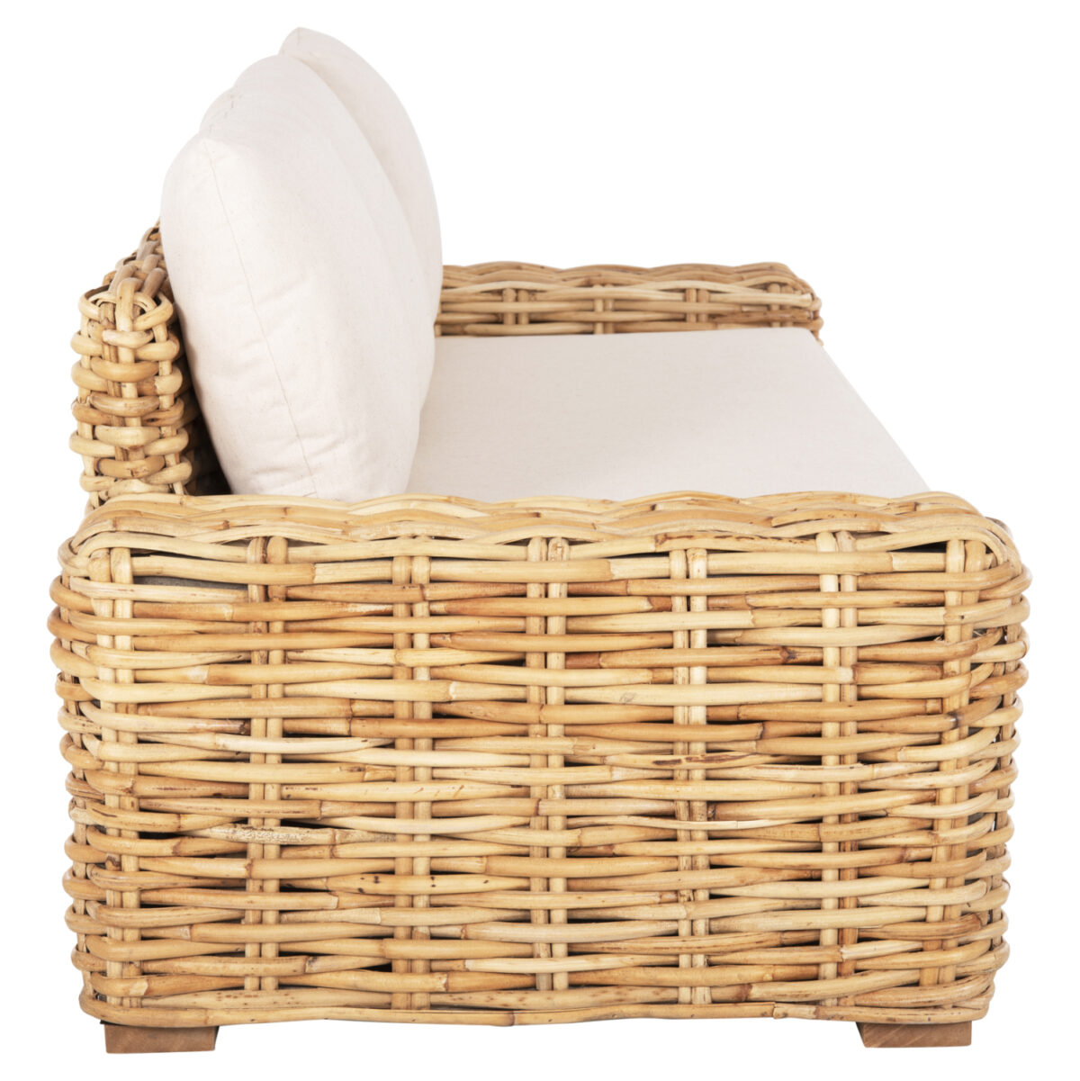 ΚΑΝΑΠΕΣ ΤΡΙΘΕΣΙΟΣ ΕΞ.ΧΩΡΟΥ TROPEL LH10.9808 ΞΥΛΟ MANGO-RATTAN ΦΥΣΙΚΟ-ΛΕΥΚΑ ΜΑΞΙΛΑΡΙΑ 216x88x85Υεκ - Image 4