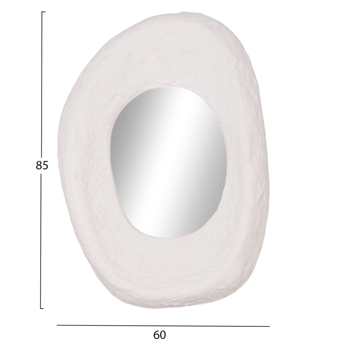 ΚΑΘΡΕΠΤΗΣ ΤΟΙΧΟΥ RIFFE LH10.4695.02 FIBER CEMENT ΛΕΥΚΟ 60x13x85Υεκ. - Image 2