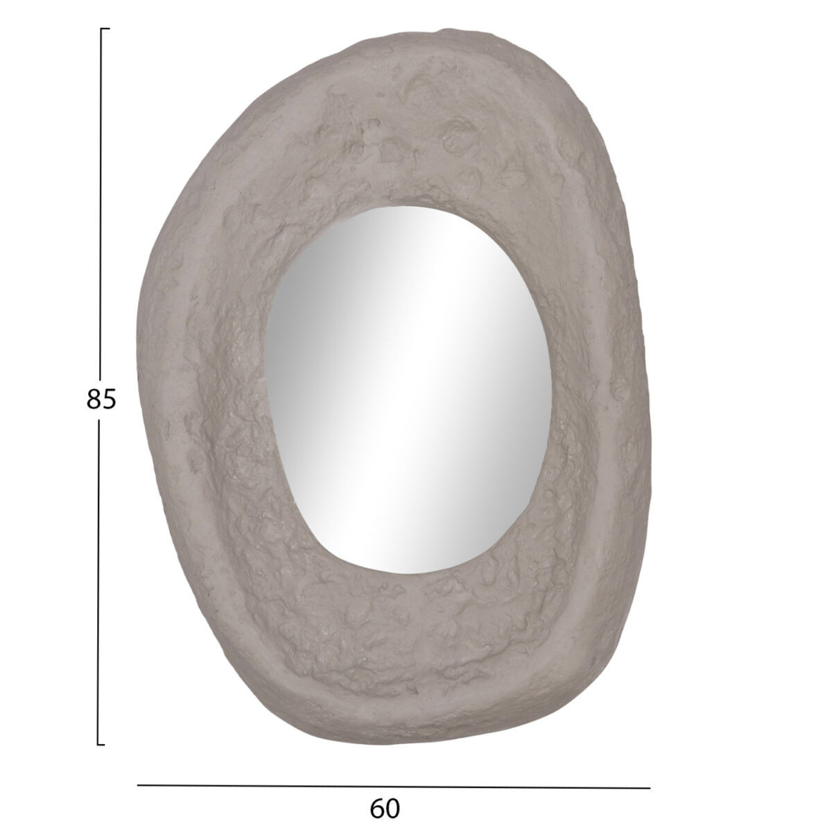 ΚΑΘΡΕΠΤΗΣ ΤΟΙΧΟΥ RIFFE LH10.4695.03 FIBER CEMENT ΓΚΡΙ 60x13x85Υεκ. - Image 2