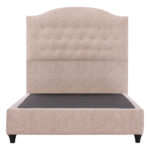 ΚΡΕΒΑΤΙ MALENA ΑΠΟ ΜΠΕΖ ΥΦΑΣΜΑ NUBUCK LH10.647.22 ΓΙΑ ΣΤΡΩΜΑ 120x200 εκ. - Image 4