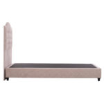 ΚΡΕΒΑΤΙ MALENA ΑΠΟ ΜΠΕΖ ΥΦΑΣΜΑ NUBUCK LH10.647.22 ΓΙΑ ΣΤΡΩΜΑ 120x200 εκ. - Image 5