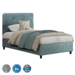 ΚΡΕΒΑΤΙ DOLORES ΑΠΟ ΥΦΑΣΜΑ LIGHT GREEN LH10.649.27 ΓΙΑ ΣΤΡΩΜΑ 90x200 εκ. - Image 2