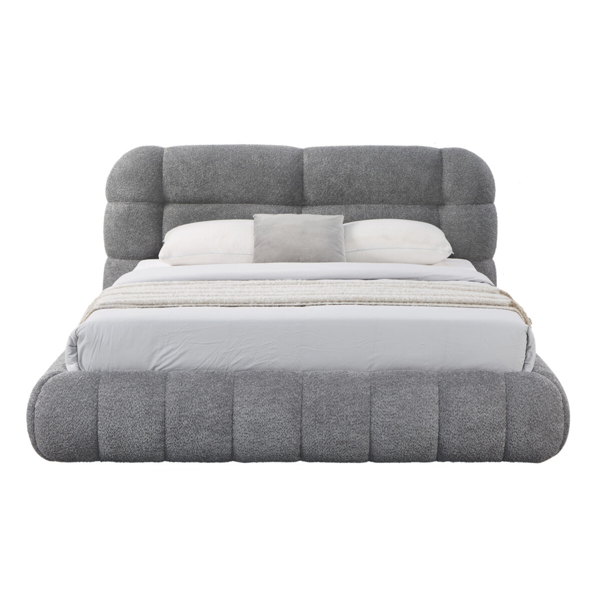 ΚΡΕΒΑΤΙ ΜΕ ΑΠΟΘ.ΧΩΡΟ MOLEN LH10.730.01 ΓΚΡΙ ΜΠΟΥΚΛΕ ΥΦΑΣΜΑ--ΓΙΑ ΣΤΡΩΜΑ 160x200εκ - Image 4