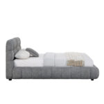 ΚΡΕΒΑΤΙ ΜΕ ΑΠΟΘ.ΧΩΡΟ MOLEN LH10.730.01 ΓΚΡΙ ΜΠΟΥΚΛΕ ΥΦΑΣΜΑ--ΓΙΑ ΣΤΡΩΜΑ 160x200εκ - Image 5