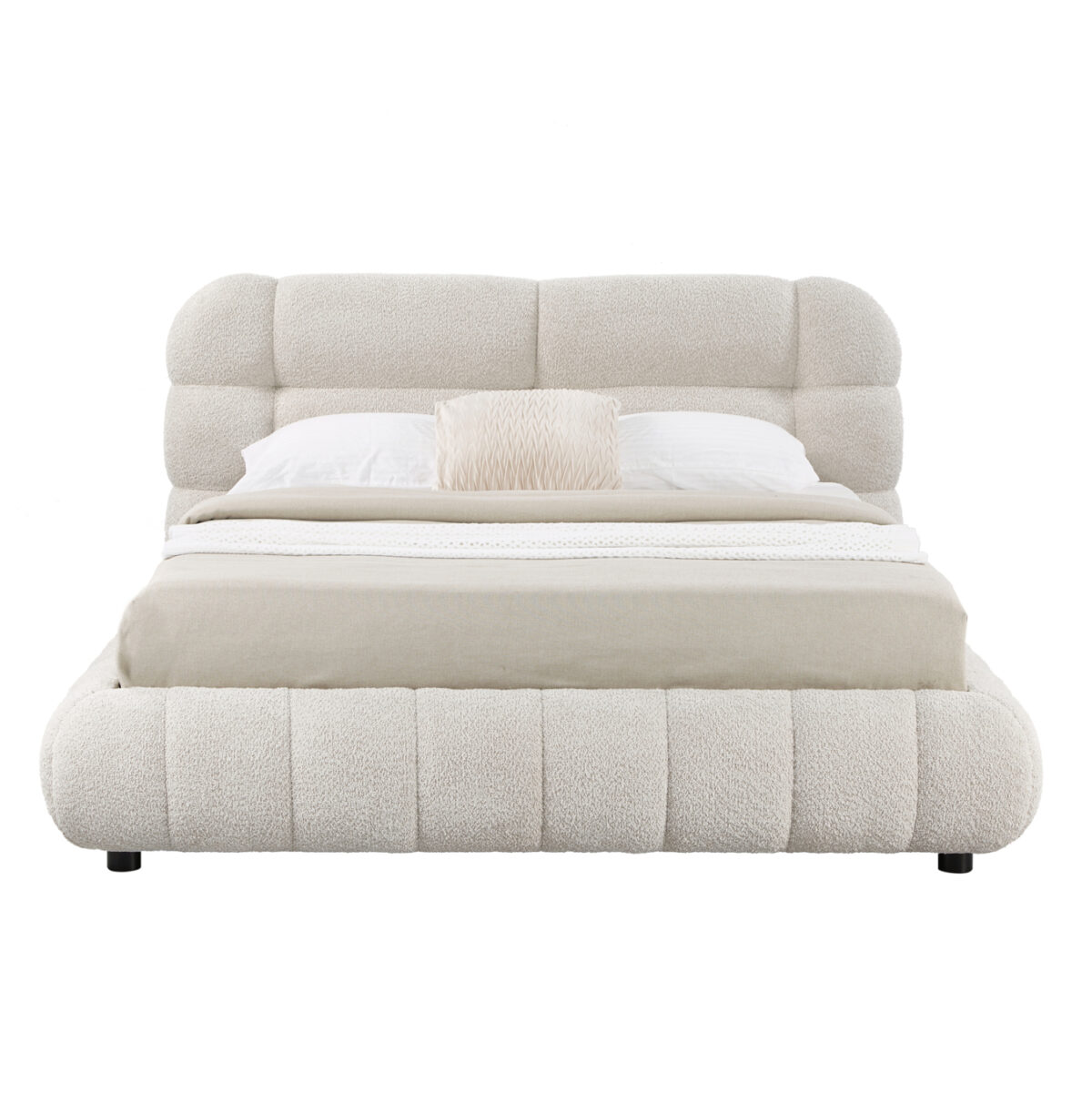 ΚΡΕΒΑΤΙ ΜΕ ΑΠΟΘ.ΧΩΡΟ MOLEN LH10.730.03 ΜΠΕΖ ΜΠΟΥΚΛΕ ΥΦΑΣΜΑ--ΓΙΑ ΣΤΡΩΜΑ 160x200εκ - Image 4