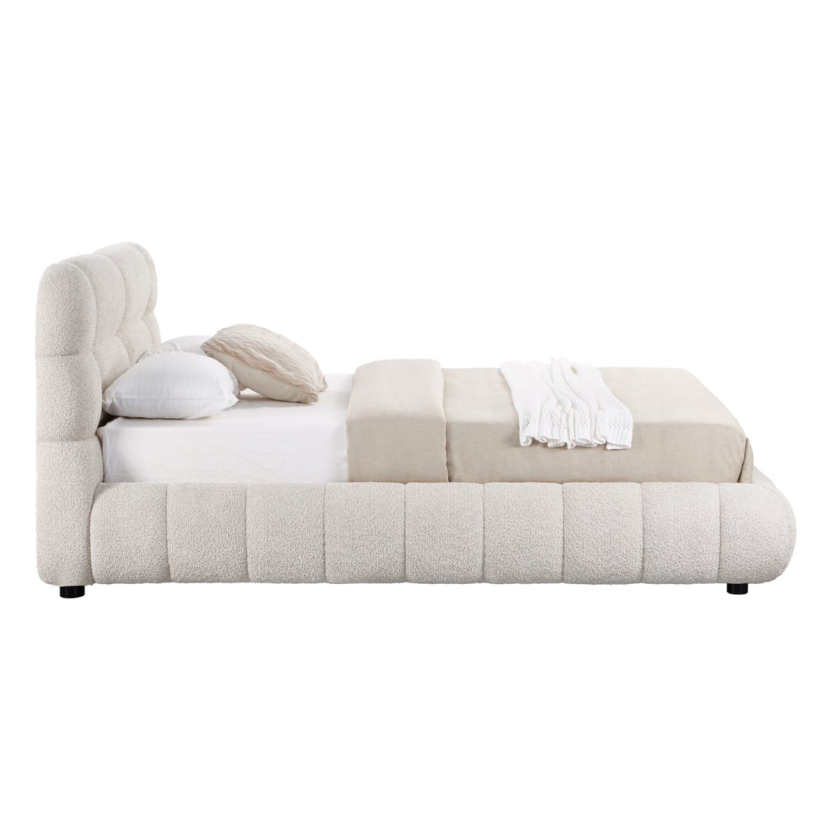 ΚΡΕΒΑΤΙ ΜΕ ΑΠΟΘ.ΧΩΡΟ MOLEN LH10.730.03 ΜΠΕΖ ΜΠΟΥΚΛΕ ΥΦΑΣΜΑ--ΓΙΑ ΣΤΡΩΜΑ 160x200εκ - Image 5