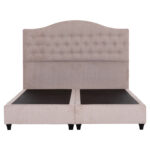 ΚΡΕΒΑΤΙ MALENA LH10.638.22 ΜΠΕΖ ΥΦΑΣΜΑ Τ. NUBUCK ΓΙΑ ΣΤΡΩΜΑ 150x200εκ. - Image 4