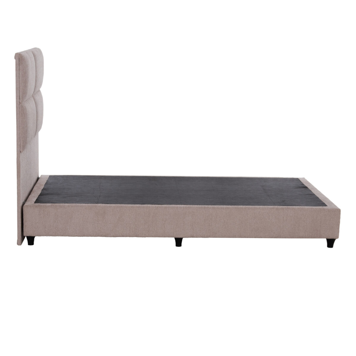 ΚΡΕΒΑΤΙ HMIΔΙΠΛΟ MILO ΑΠΟ ΜΠΕΖ ΥΦΑΣΜΑ LH10.646.32 ΓΙΑ ΣΤΡΩΜΑ 120x200 εκ. - Image 5