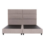 ΚΡΕΒΑΤΙ ΥΠΕΡΔΙΠΛΟ MILO ΑΠΟ ΜΠΕΖ ΥΦΑΣΜΑ LH10.628.32 ΓΙΑ ΣΤΡΩΜΑ 180x200 εκ. - Image 3