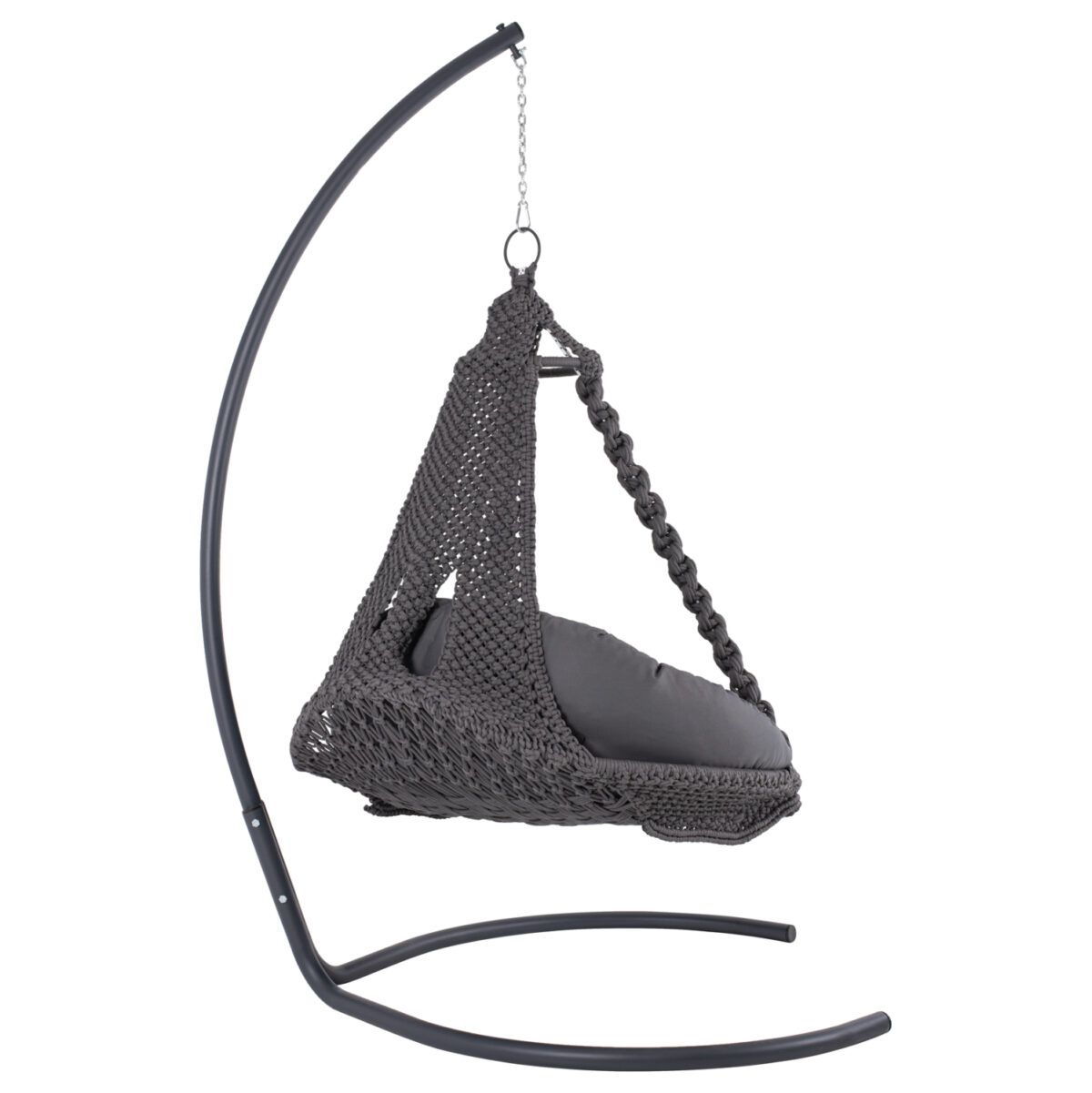 ΚΡΕΜΑΣΤΗ ΦΩΛΙΑ AUGUST ΜΑΚΡΑΜΕ-ΜΕΤΑΛΛΟ ΑΝΘΡΑΚΙ LH10.5922.10 123x113x145Υεκ. - Image 4