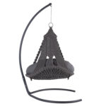 ΚΡΕΜΑΣΤΗ ΦΩΛΙΑ AUGUST ΜΑΚΡΑΜΕ-ΜΕΤΑΛΛΟ ΑΝΘΡΑΚΙ LH10.5922.10 123x113x145Υεκ. - Image 5