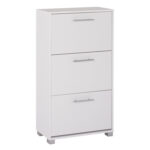 ΠΑΠΟΥΤΣΟΘΗΚΗ DAVINA ΜΕΛΑΜΙΝΗΣ 3ΘΕΣΕΩΝ LH10.2221.05 ΛΕΥΚΗ 62Χ24Χ110Υ εκ.