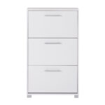 ΠΑΠΟΥΤΣΟΘΗΚΗ DAVINA ΜΕΛΑΜΙΝΗΣ 3ΘΕΣΕΩΝ LH10.2221.05 ΛΕΥΚΗ 62Χ24Χ110Υ εκ. - Image 3