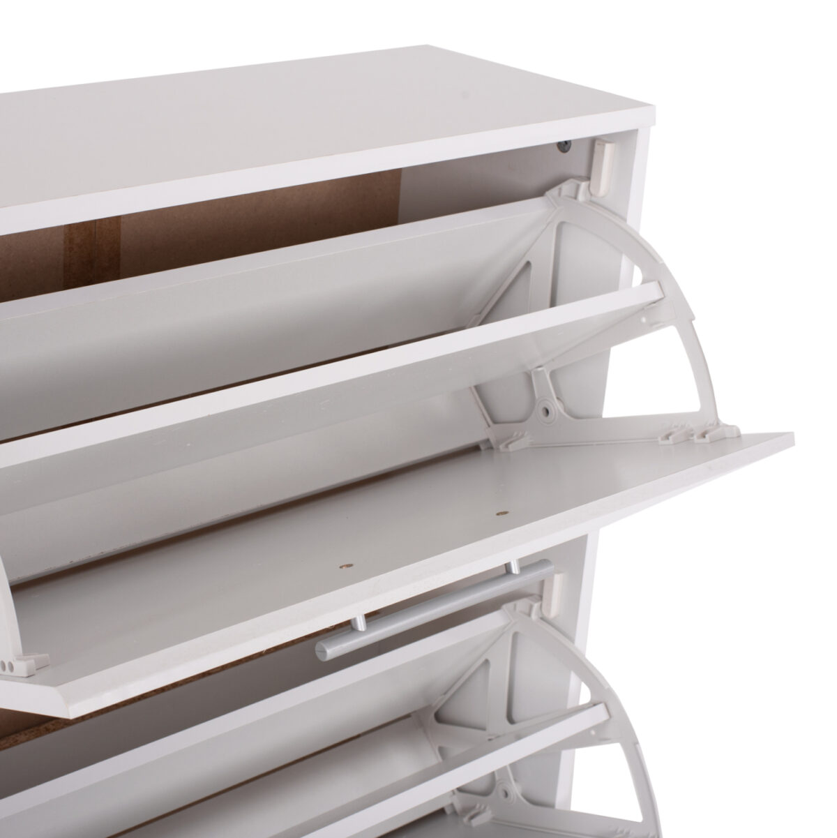 ΠΑΠΟΥΤΣΟΘΗΚΗ DAVINA ΜΕΛΑΜΙΝΗΣ 3ΘΕΣΕΩΝ LH10.2221.05 ΛΕΥΚΗ 62Χ24Χ110Υ εκ. - Image 5