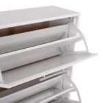 ΠΑΠΟΥΤΣΟΘΗΚΗ DAVINA ΜΕΛΑΜΙΝΗΣ 3ΘΕΣΕΩΝ LH10.2221.05 ΛΕΥΚΗ 62Χ24Χ110Υ εκ. - Image 5