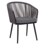 ΠΟΛΥΘΡΟΝΑ ΑΛΟΥΜΙΝΙΟΥ HARRIET LH10.5548.13 ΜΑΥΡΗ-ΑΝΘΡΑΚΙ ΣΧΟΙΝΙ & ΜΑΞΙΛΑΡΙ 60x62x80,5Υεκ