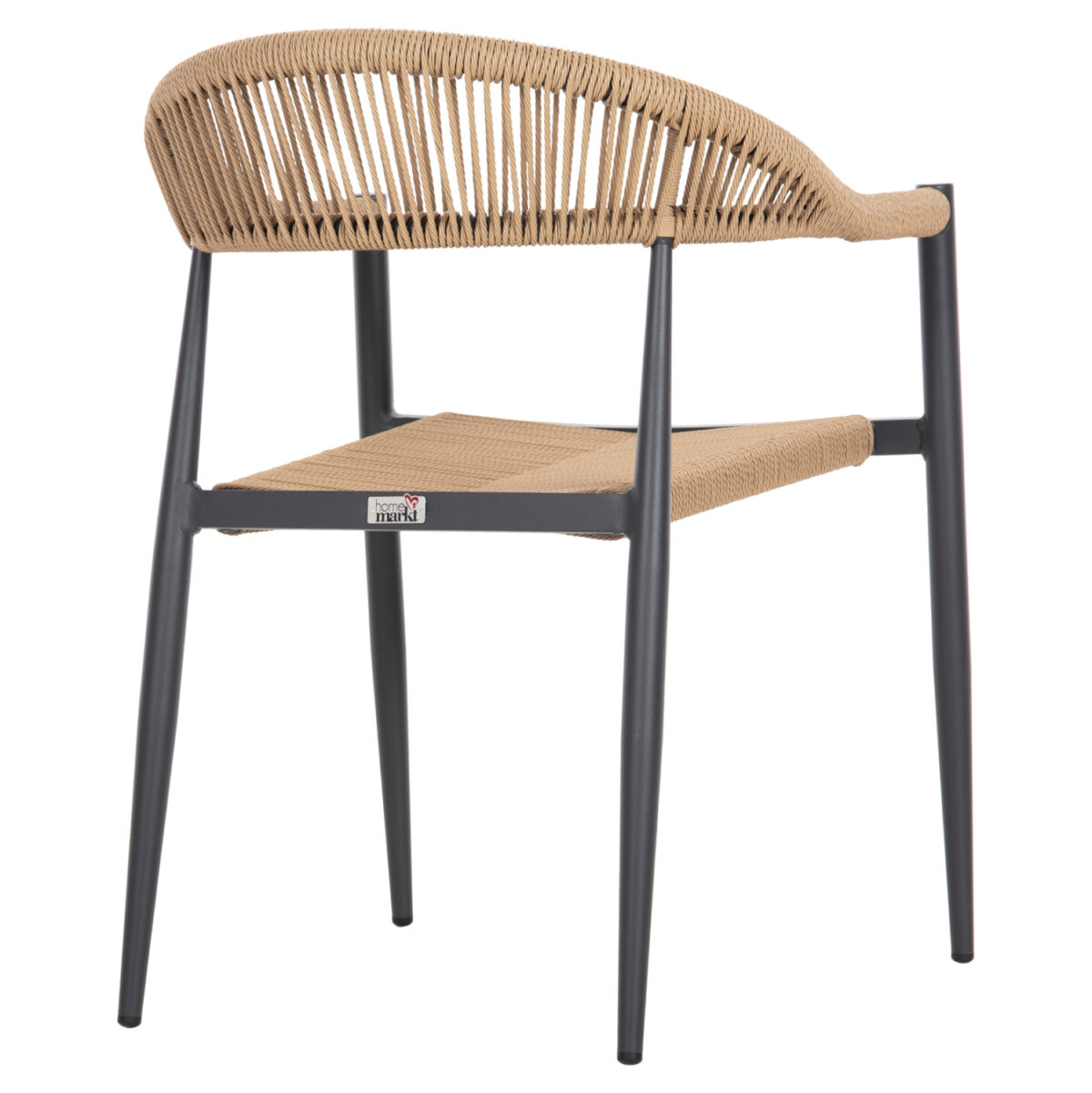 ΠΟΛΥΘΡΟΝΑ ΑΛΟΥΜΙΝΙΟΥ GRET LH10.5854.02 ΑΝΘΡΑΚΙ PΕ RATTAN ΜΠΕΖ 56x55,5x78Υ εκ. - Image 5