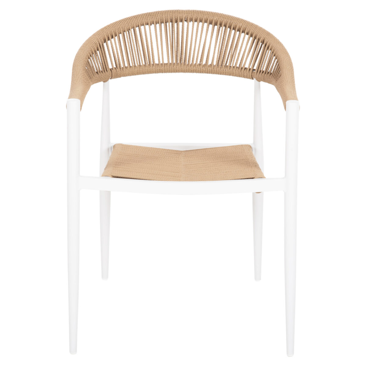 ΠΟΛΥΘΡΟΝΑ ΑΛΟΥΜΙΝΙΟΥ GRET LH10.5854.01 ΛΕΥΚΗ PE RATTAN ΜΠΕΖ 56x55,5x78Υεκ. - Image 3