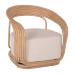 ΠΟΛΥΘΡΟΝΑ DUCHESS ΑΠΟ RATTAN ΦΥΣΙΚΟ-ΕΚΡΟΥ ΜΑΞΙΛΑΡΙ LH10.9478 81x59x70Y εκ.