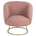 ΠΟΛΥΘΡΟΝΑ ARIEN LH10.8403.22 ΥΦΑΣΜΑ ΜΠΟΥΚΛΕ ΣΑΠΙΟ ΜΗΛΟ ΜΕ ΧΡΥΣΗ ΒΑΣΗ 78x75x84Y εκ. - Image 3