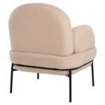 ΠΟΛΥΘΡΟΝΑ AGNES LH10.9525.20 ΕΚΡΟΥ ΜΠΟΥΚΛΕ-ΜΑΥΡΑ ΜΕΤΑΛΛΙΚΑ ΠΟΔΙΑ 74x71x83Υεκ. - Image 5