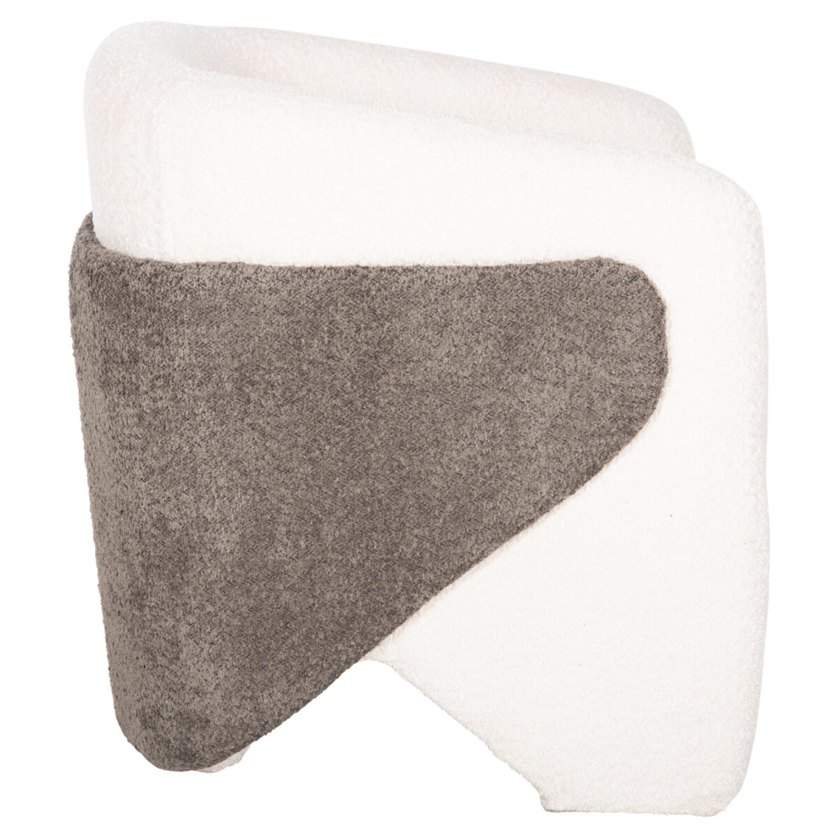 ΠΟΛΥΘΡΟΝΑ DOPER LH10.9590.06 ΜΠΟΥΚΛΕ ΥΦΑΣΜΑ ΛΕΥΚΟ-ΓΚΡΙ 68x72x76Υ εκ. - Image 4