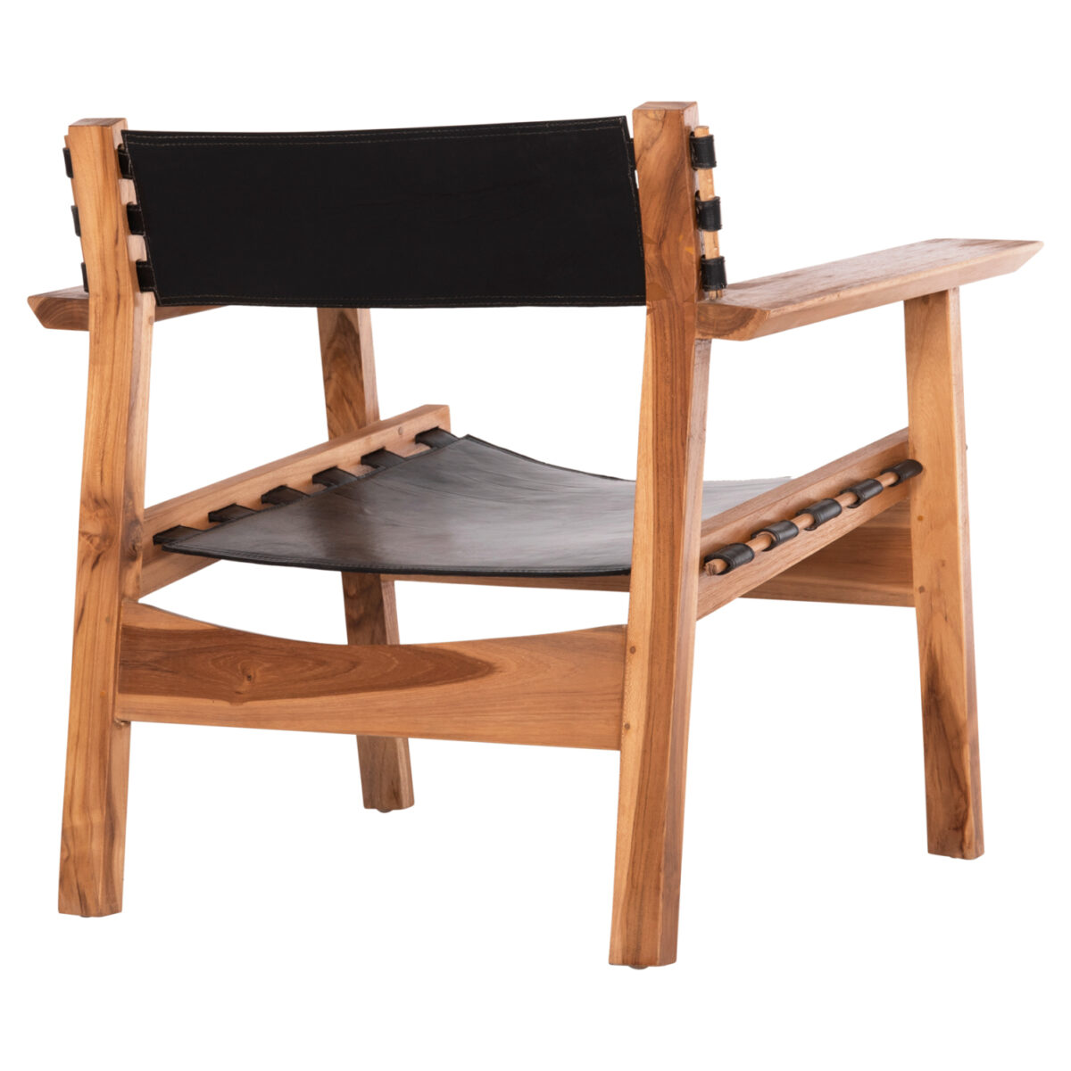 ΠΟΛΥΘΡΟΝΑ KONNA LH10.9928.01 TEAK ΞΥΛΟ ΣΕ ΦΥΣΙΚΟ-ΔΕΡΜΑ ΑΓΕΛΑΔΟΣ ΣΕ ΜΑΥΡΟ 80x64x73Υεκ. - Image 5