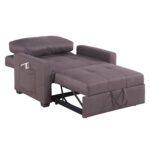 ΠΟΛΥΘΡΟΝΑ-ΚΡΕΒΑΤΙ KANNA LH10.3083.01 ΚΑΦΕ ΥΦΑΣΜΑ 112x96x85Υεκ. - Image 3