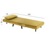 ΠΟΛΥΘΡΟΝΑ ΚΡΕΒΑΤΙ BRAXTON LH10.8425.23 ΒΕΛΟΥΔΟ ΛΑΔΙ 78x88x78Υεκ. - Image 3