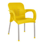 ΠΟΛΥΘΡΟΝΑ ΠΟΛΥΠΡΟΠΥΛΕΝΙΟΥ KAREK LH10.5592.09 ΧΡΩΜΑ ΚΙΤΡΙΝΟ ΜΕ ΠΟΔΙ ΑΛΟΥΜΙΝΙΟΥ 59x58x81Y