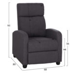 ΠΟΛΥΘΡΟΝΑ ΣΑΛΟΝΙΟΥ RELAX DROSEN LH10.3299.01 ΓΚΡΙ ΥΦΑΣΜΑ 68x80x93Υεκ - Image 2