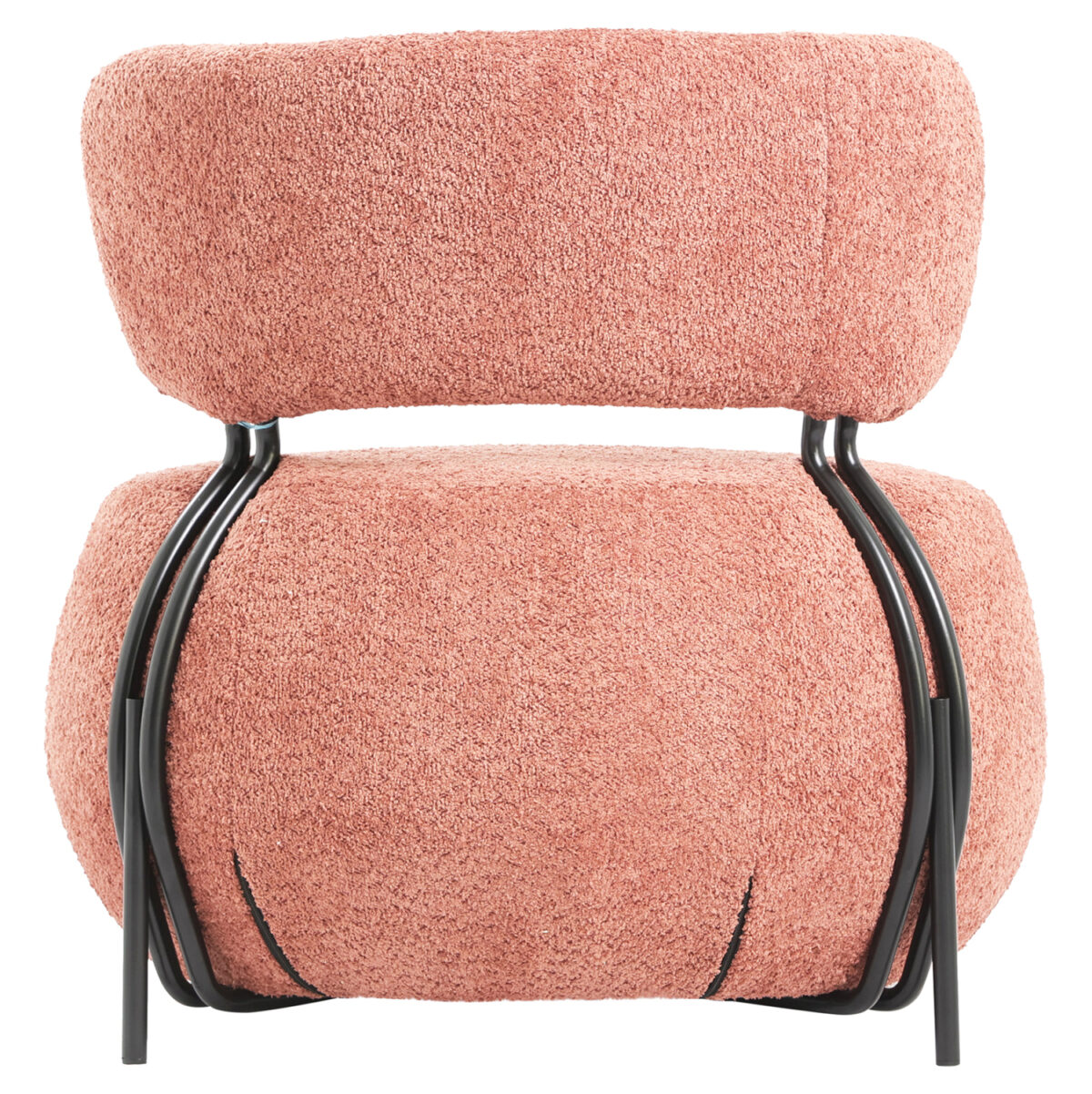 ΠΟΛΥΘΡΟΝΑ ΣΤΡΟΓΓΥΛΗ KARSEN LH10.9598.02 ΡΟΖ ΜΠΟΥΚΛΕ ΥΦΑΣΜΑ 75x75x75Υ εκ. - Image 4