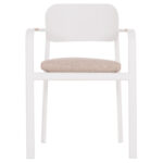 ΠΟΛΥΘΡΟΝΑ ΤΡΑΠΕΖΑΡΙΑΣ ELARA LH10.6414.02 ΛΕΥΚΟ ΑΛΟΥΜΙΝΙΟ-ΜΠΕΖ OLEFIN--TEAK 56x62x78Υεκ - Image 3