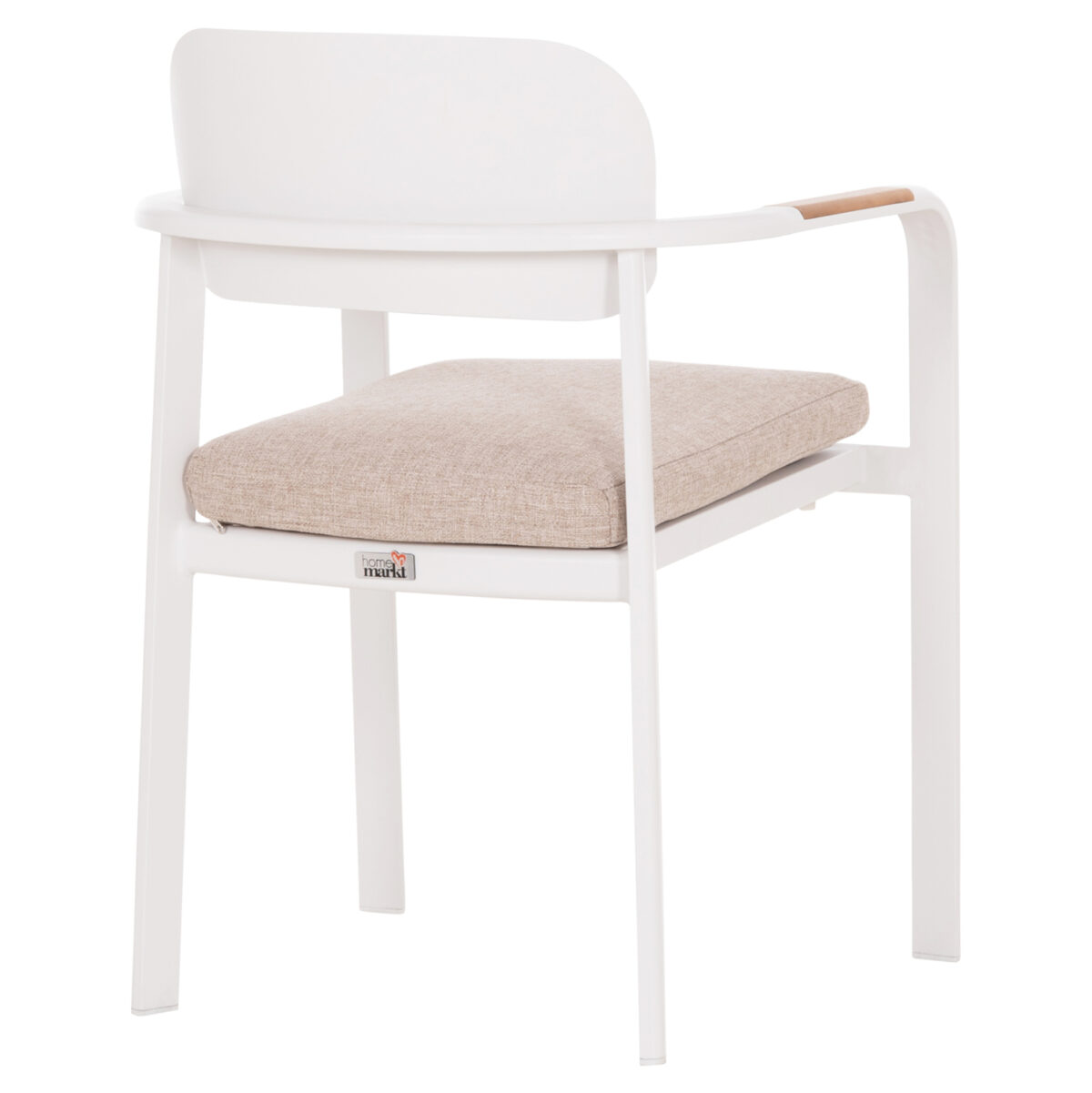 ΠΟΛΥΘΡΟΝΑ ΤΡΑΠΕΖΑΡΙΑΣ ELARA LH10.6414.02 ΛΕΥΚΟ ΑΛΟΥΜΙΝΙΟ-ΜΠΕΖ OLEFIN--TEAK 56x62x78Υεκ - Image 5