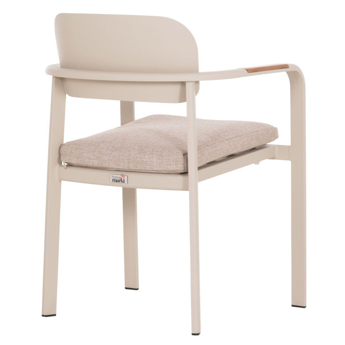 ΠΟΛΥΘΡΟΝΑ ΤΡΑΠΕΖΑΡΙΑΣ ELARA LH10.6414.05 ΜΠΕΖ ΑΛΟΥΜΙΝΙΟ-OLEFIN--ΞΥΛΟ TEAK 56x62x78Υεκ. - Image 5