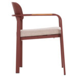 ΠΟΛΥΘΡΟΝΑ ΤΡΑΠΕΖΑΡΙΑΣ ELARA LH10.6414.07 ΚΕΡΑΜΙΔΙ ΑΛΟΥΜΙΝΙΟ-ΜΠΕΖ OLEFIN--TEAK 56x62x78Υεκ - Image 4