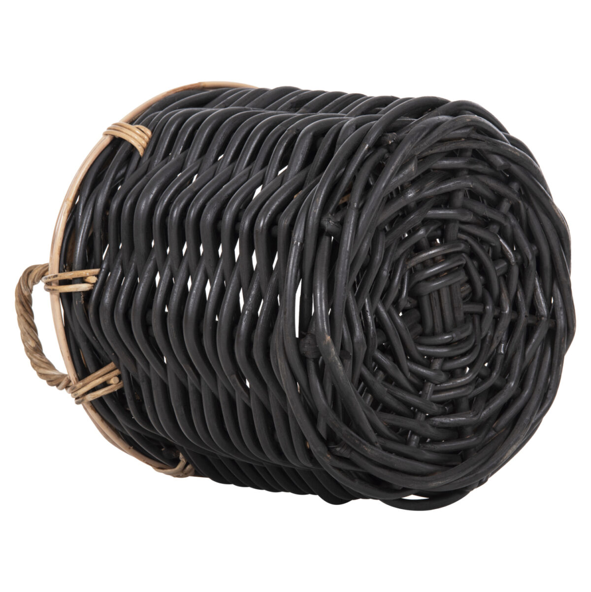 ΣΕΤ 2 ΚΑΛΑΘΙΑ POTTS LH10.4379 ΜΑΥΡO&ΦΥΣΙΚΟ ΧΡΩΜΑ- CL RATTAN Φ61+Φ45εκ. - Image 5