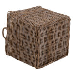 ΣΕΤ ΔΙΑΚΟΣΜΗΤΙΚΑ ΚΑΛΑΘΙΑ KATER LH10.9657 4ΤΜΧ ΑΠΟ KUBU RATTAN ΣΕ ΓΚΡΙ 52x52x50-57Υεκ. - Image 5