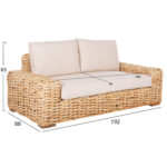 ΣΕΤ ΣΑΛΟΝΙ 4ΤΜΧ TROPEL LH10.11940 ΦΥΣΙΚΟ RATTAN-2ΘΕΣΙΟΣ ΚΑΝΑΠΕΣ-2 ΠΟΛΥΘΡΟΝΕΣ-ΤΡΑΠΕΖΙ - Image 2