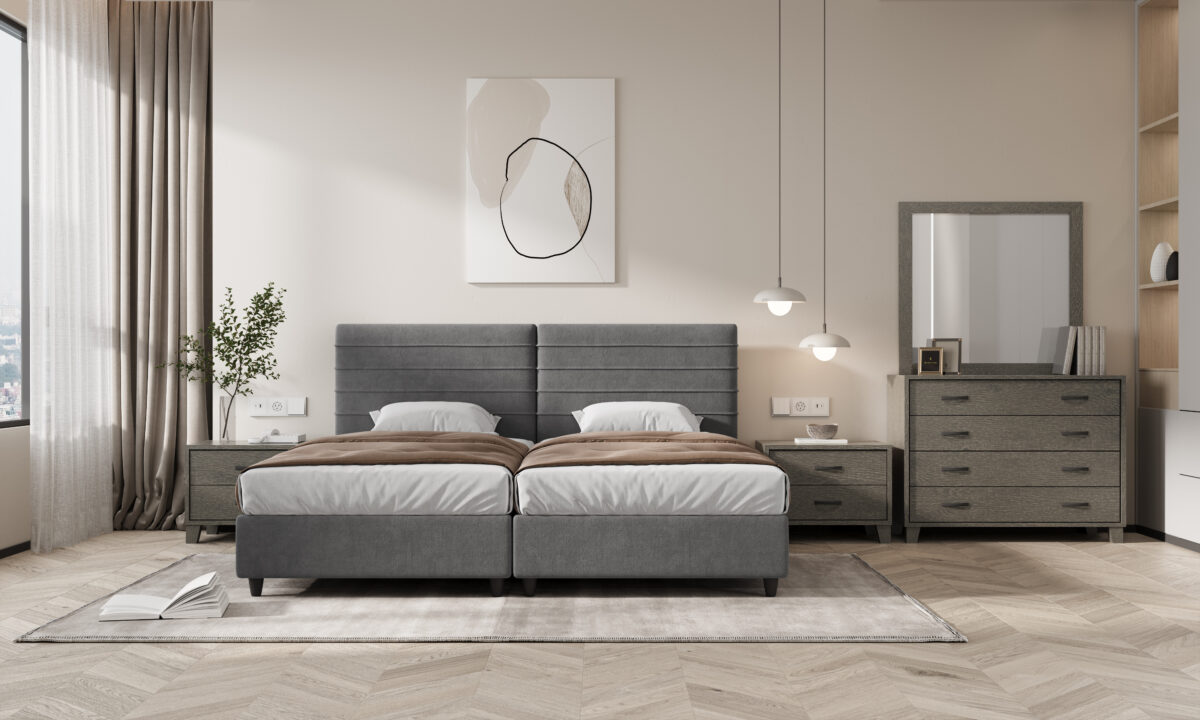 set_bed_1109 ΣΕΤ ΚΡΕΒΑΤΟΚΑΜΑΡΑΣ ΑΠΟ ΥΦΑΣΜΑ ΑΔΙΑΒΡΟΧΟ ΚΑΙ ΑΛΕΚΙΑΣΤΟ 90/180×200εκ. "Νο1109" - Image 1