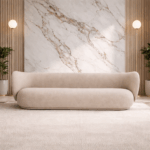 KΑΝΑΠΕΣ 3Θ 260x84x76 "VELOUR BEIGE"