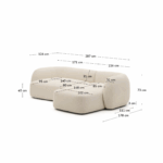 KΑΝΑΠΕΣ ΓΩΝΙΑ 287x178x73 "ARCH" - Image 3