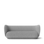 KΑΝΑΠΕΣ 3Θ 210x84x76 "VELOUR GREY" - Image 2